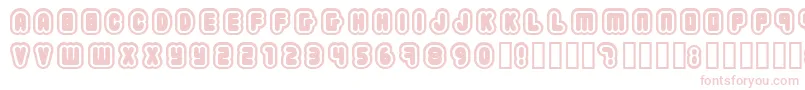 2203 Font – Pink Fonts on White Background