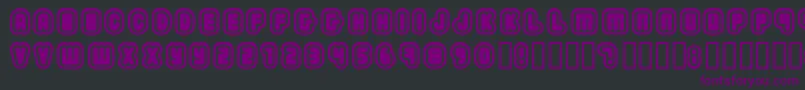 2203 Font – Purple Fonts on Black Background