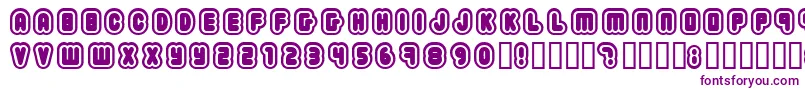 2203 Font – Purple Fonts on White Background