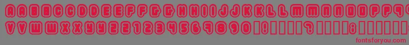 2203 Font – Red Fonts on Gray Background
