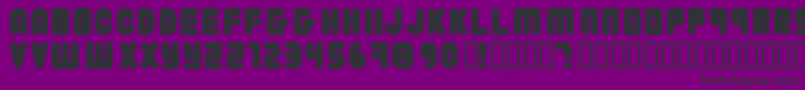 22203 Font – Black Fonts on Purple Background