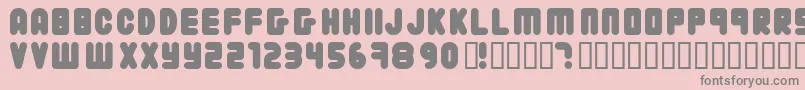 22203 Font – Gray Fonts on Pink Background