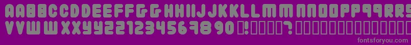 22203-Schriftart – Graue Schriften auf violettem Hintergrund