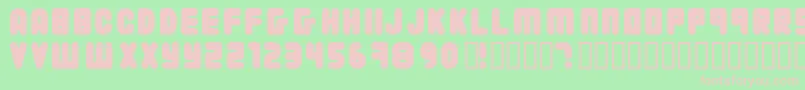 22203 Font – Pink Fonts on Green Background