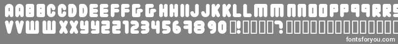 22203 Font – White Fonts on Gray Background