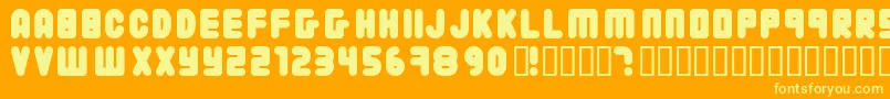 Fonte 22203 – fontes amarelas em um fundo laranja