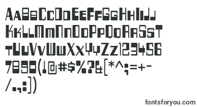 256 bytes font – sci-Fi Fonts