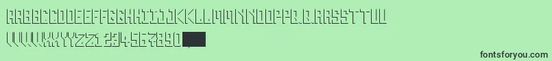 Inverse20 Font – Black Fonts on Green Background