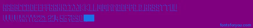 Inverse20 Font – Blue Fonts on Purple Background