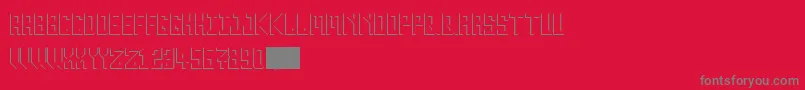 Inverse20 Font – Gray Fonts on Red Background