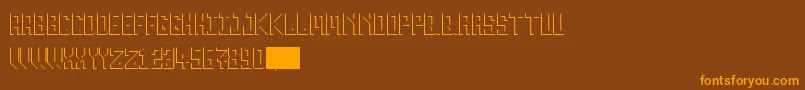 Inverse20 Font – Orange Fonts on Brown Background