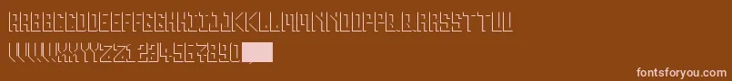 Шрифт Inverse20 – розовые шрифты на коричневом фоне