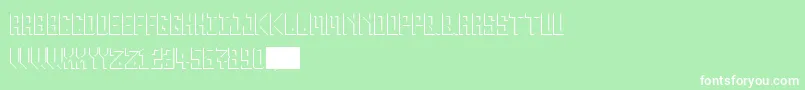 フォントInverse20 – 緑の背景に白い文字
