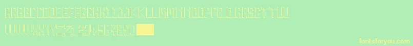 Шрифт Inverse20 – жёлтые шрифты на зелёном фоне