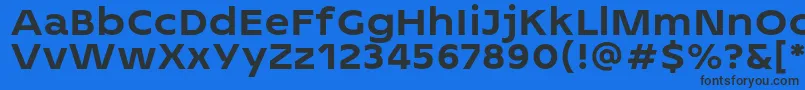 2MASS J1808 Heavy personal use Font – Black Fonts on Blue Background
