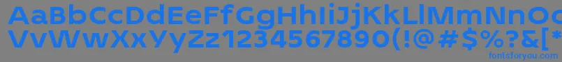 2MASS J1808 Heavy personal use Font – Blue Fonts on Gray Background