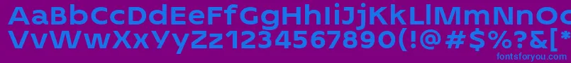 2MASS J1808 Heavy personal use Font – Blue Fonts on Purple Background