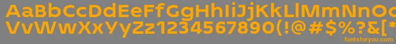 2MASS J1808 Heavy personal use Font – Orange Fonts on Gray Background