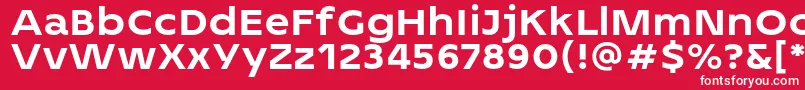 2MASS J1808 Heavy personal use Font – White Fonts on Red Background