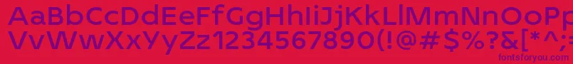 2MASS J1808 Normal personal use Font – Purple Fonts on Red Background