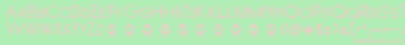 3  Moonglade Bold DEMO Font – Pink Fonts on Green Background