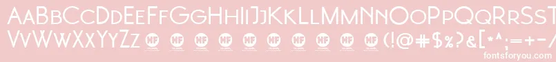 3  Moonglade Bold DEMO Font – White Fonts on Pink Background