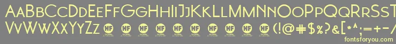 3  Moonglade Bold DEMO Font – Yellow Fonts on Gray Background