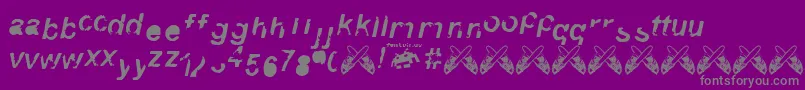 3 fontvir us Font – Gray Fonts on Purple Background