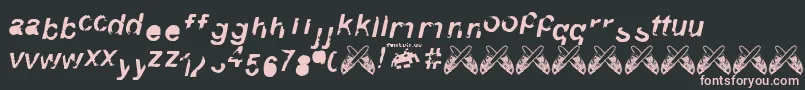 3 fontvir us Font – Pink Fonts on Black Background