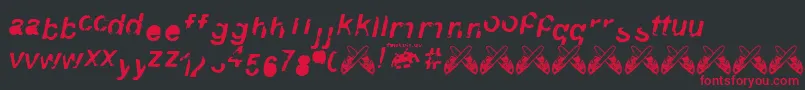 3 fontvir us Font – Red Fonts on Black Background