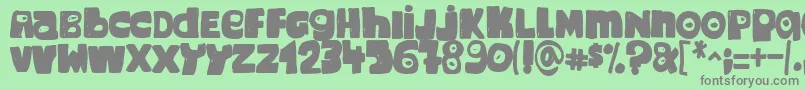 3 Snopes Font – Gray Fonts on Green Background