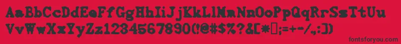 3000 Font – Black Fonts on Red Background