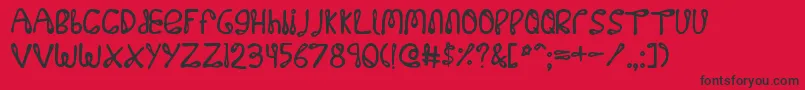 フォント32768no – 赤い背景に黒い文字