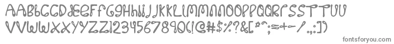 フォント32768no – 白い背景に灰色の文字