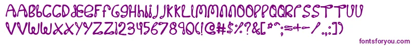 32768no Font – Purple Fonts on White Background