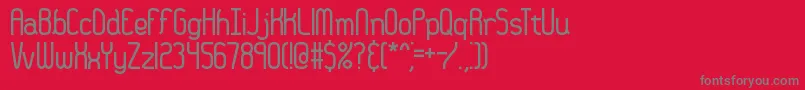 36daysag Font – Gray Fonts on Red Background