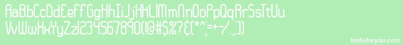 36daysag Font – White Fonts on Green Background