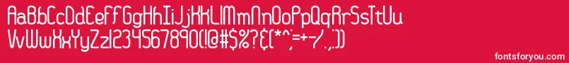 36daysag Font – White Fonts on Red Background