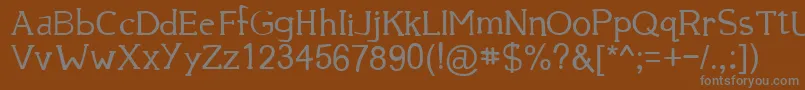 Шрифт 39smooth – серые шрифты на коричневом фоне