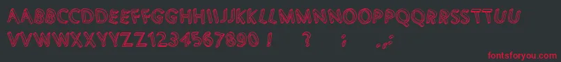 3DLetters Font – Red Fonts on Black Background