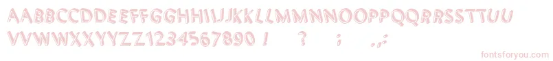 3DLettersShadow-Schriftart – Rosa Schriften