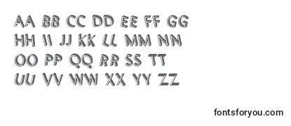 3DLettersShadow Font