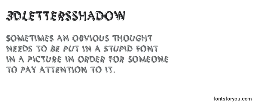 3DLettersShadow Font
