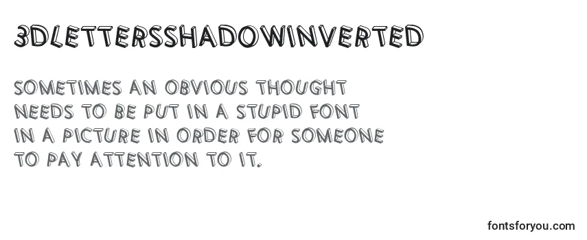 Шрифт 3DLettersShadowInverted