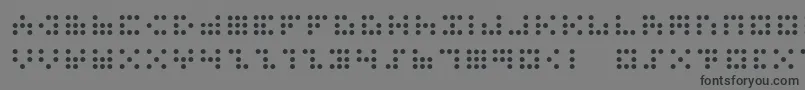 3x3dots Font – Black Fonts on Gray Background
