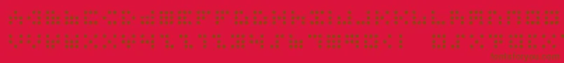 fuente 3x3dots – Fuentes Marrones Sobre Fondo Rojo
