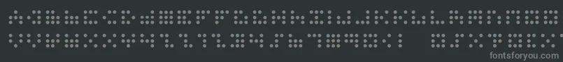 3x3dots Font – Gray Fonts on Black Background