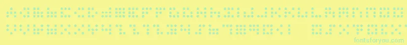More about 3x3dots Font 3x3dots Font – Green Fonts on Yellow Background