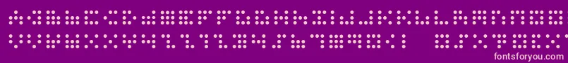 3x3dots Font – Pink Fonts on Purple Background