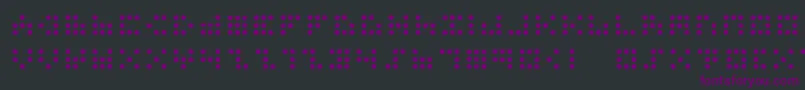 3x3dots Font – Purple Fonts on Black Background